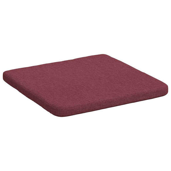 vidaXL Seat Pads 4 pcs Wine Red 40 x 40 x 3 cm Fabric