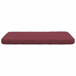 vidaXL Seat Pads 4 pcs Wine Red 40 x 40 x 3 cm Fabric