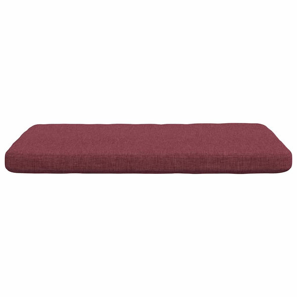 vidaXL Seat Pads 4 pcs Wine Red 40 x 40 x 3 cm Fabric