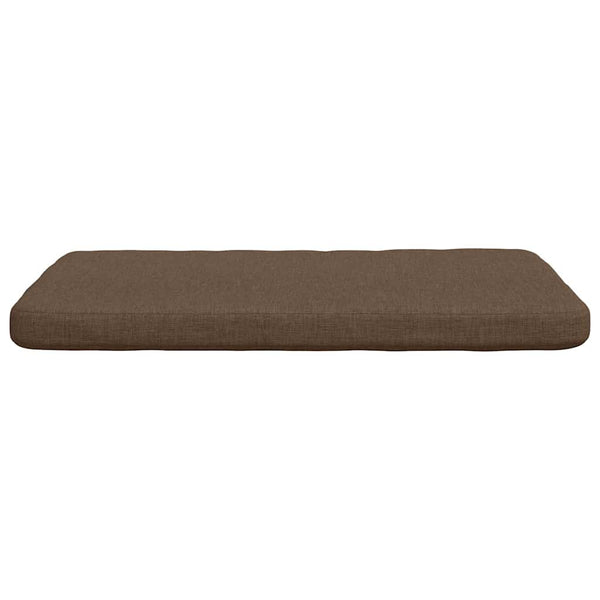 vidaXL Seat Cushions 4 pcs Brown 40 x 40 x 3 cm Fabric