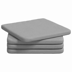 vidaXL Seat Cushions 4 pcs Cloud Grey 40 x 40 x 3 cm Fabric