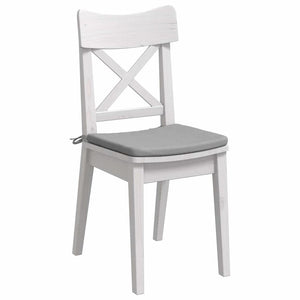 vidaXL Seat Cushions 4 pcs Cloud Grey 40 x 40 x 3 cm Fabric
