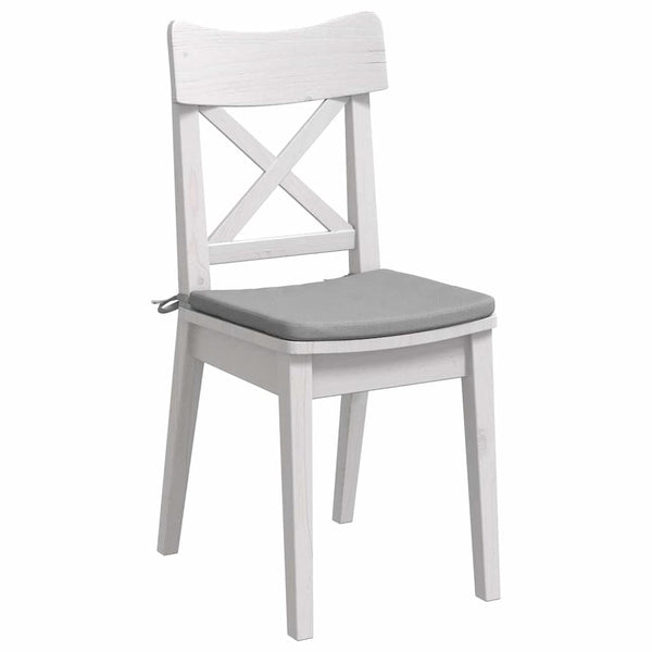 vidaXL Seat Cushions 4 pcs Cloud Grey 40 x 40 x 3 cm Fabric
