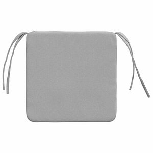 vidaXL Seat Cushions 4 pcs Cloud Grey 40 x 40 x 3 cm Fabric