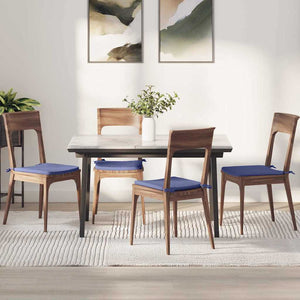 vidaXL Seat Cushions 4 pcs Denim Blue 40 x 40 x 3 cm Fabric