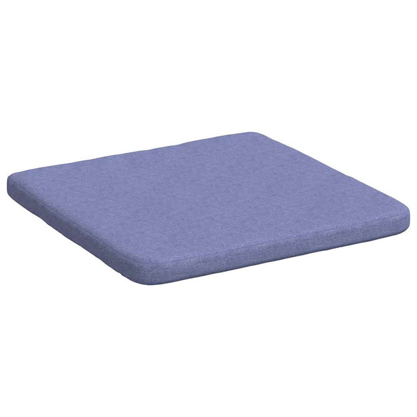 vidaXL Seat Cushions 4 pcs Denim Blue 40 x 40 x 3 cm Fabric