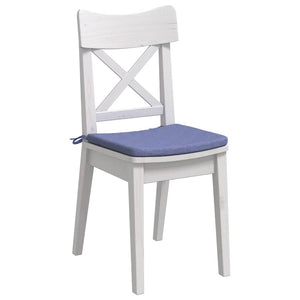 vidaXL Seat Cushions 4 pcs Denim Blue 40 x 40 x 3 cm Fabric