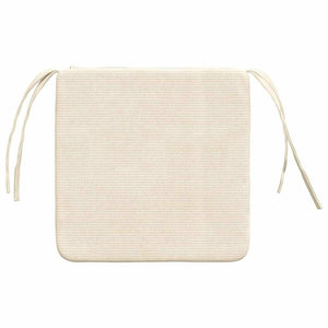vidaXL Seat Cushions 4 pcs Cream 40 x 40 x 3 cm Corduroy