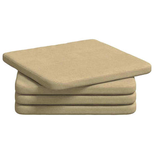 vidaXL Seat Cushions 4 pcs Grey-Green 40 x 40 x 3 cm Corduroy