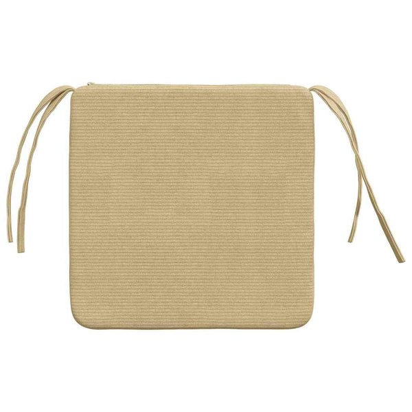 vidaXL Seat Cushions 4 pcs Grey-Green 40 x 40 x 3 cm Corduroy