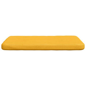 vidaXL Seat Cushions 4 pcs Light Yellow 40 x 40 x 3 cm Corduroy