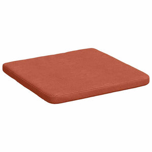 vidaXL Seat Cushions 4 pcs Red-Orange 40 x 40 x 3 cm Cord Fabric