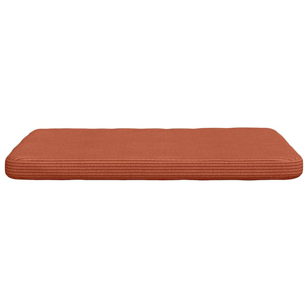 vidaXL Seat Cushions 4 pcs Red-Orange 40 x 40 x 3 cm Cord Fabric