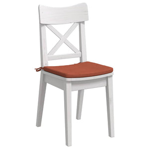 vidaXL Seat Cushions 4 pcs Red-Orange 40 x 40 x 3 cm Cord Fabric