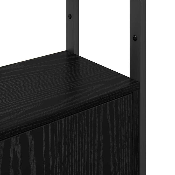 vidaXL Bookshelf Black Oak Look 40 x 24 x 161 cm Engineered Wood