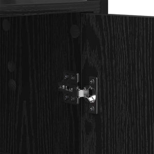 vidaXL Bookshelf Black Oak Look 40 x 24 x 161 cm Engineered Wood