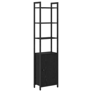 vidaXL Bookshelf Black Oak Look 40 x 24 x 161 cm Engineered Wood
