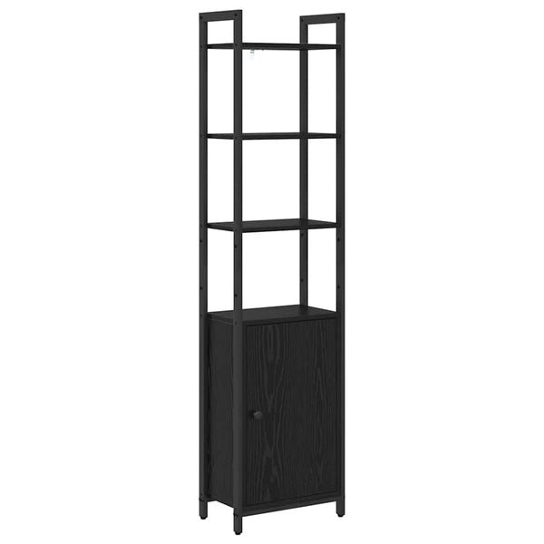 vidaXL Bookshelf Black Oak Look 40 x 24 x 161 cm Engineered Wood