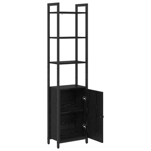 vidaXL Bookshelf Black Oak Look 40 x 24 x 161 cm Engineered Wood
