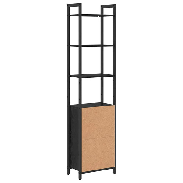 vidaXL Bookshelf Black Oak Look 40 x 24 x 161 cm Engineered Wood