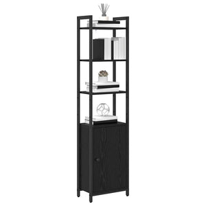 vidaXL Bookshelf Black Oak Look 40 x 24 x 161 cm Engineered Wood