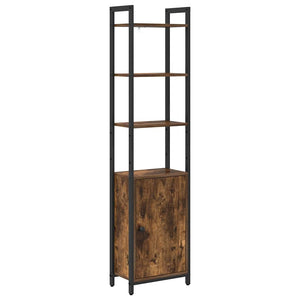 vidaXL Bookcase Smoked Oak 40 x 24 x 161 cm Engineered Wood