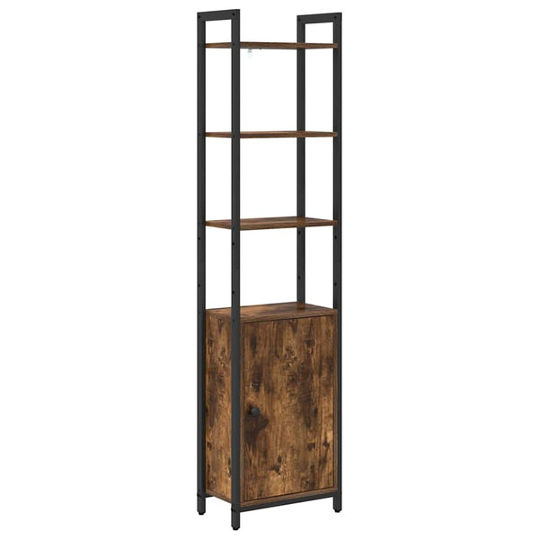 vidaXL Bookcase Smoked Oak 40 x 24 x 161 cm Engineered Wood