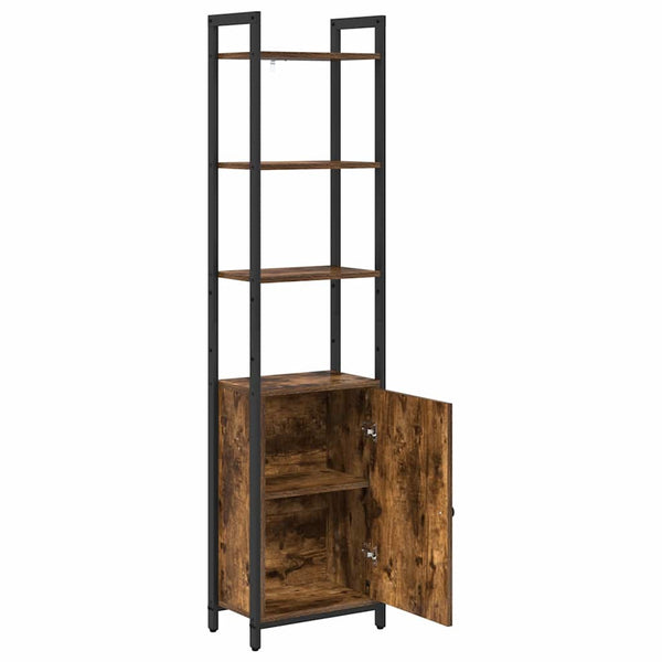 vidaXL Bookcase Smoked Oak 40 x 24 x 161 cm Engineered Wood