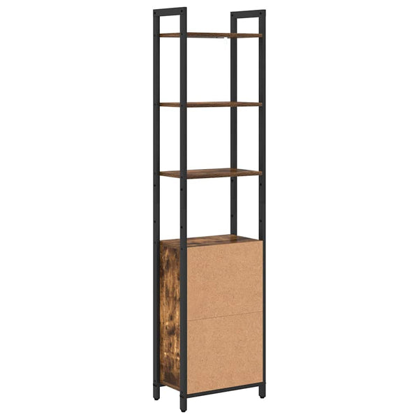 vidaXL Bookcase Smoked Oak 40 x 24 x 161 cm Engineered Wood