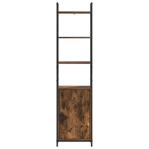 vidaXL Bookcase Smoked Oak 40 x 24 x 161 cm Engineered Wood
