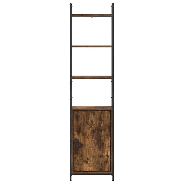 vidaXL Bookcase Smoked Oak 40 x 24 x 161 cm Engineered Wood