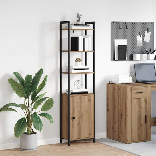 vidaXL Bookshelf Artisan Oak 40 x 24 x 161 cm Engineered Wood