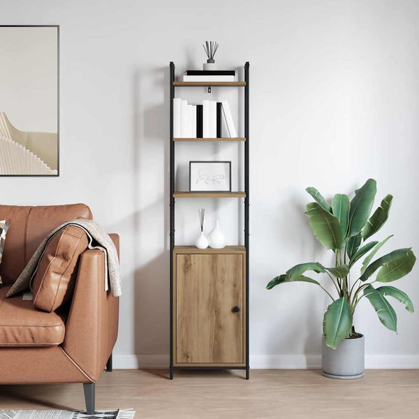 vidaXL Bookshelf Artisan Oak 40 x 24 x 161 cm Engineered Wood