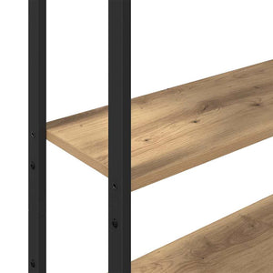 vidaXL Bookshelf Artisan Oak 60 x 24 x 161 cm Engineered Wood