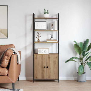 vidaXL Bookshelf Artisan Oak 60 x 24 x 161 cm Engineered Wood