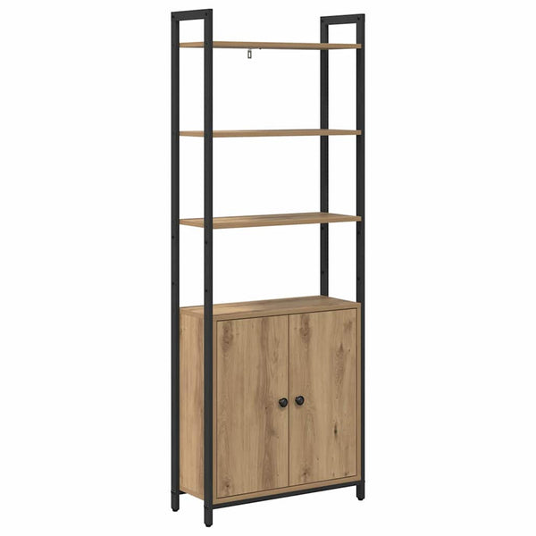 vidaXL Bookshelf Artisan Oak 60 x 24 x 161 cm Engineered Wood