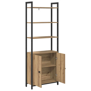 vidaXL Bookshelf Artisan Oak 60 x 24 x 161 cm Engineered Wood