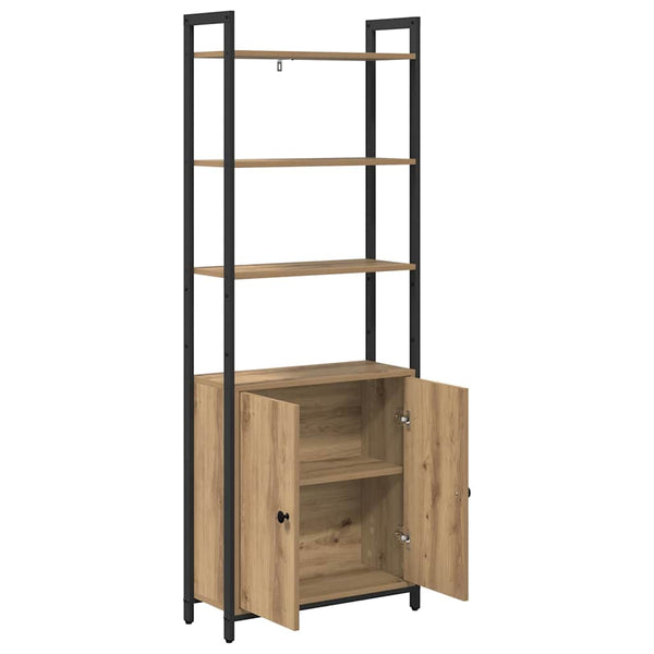 vidaXL Bookshelf Artisan Oak 60 x 24 x 161 cm Engineered Wood