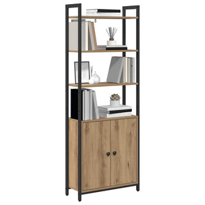 vidaXL Bookshelf Artisan Oak 60 x 24 x 161 cm Engineered Wood