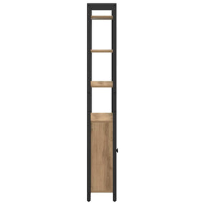 vidaXL Bookshelf Artisan Oak 60 x 24 x 161 cm Engineered Wood