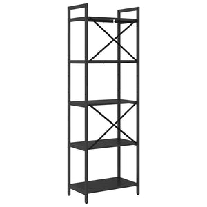 vidaXL Bookcase Black Oak Look 56 x 34 x 171 cm Engineered Wood