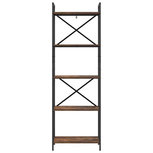 vidaXL Bookshelf Smoked Oak 56 x 34 x 171 cm Engineered Wood