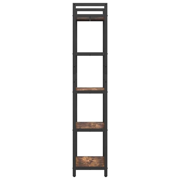 vidaXL Bookshelf Smoked Oak 56 x 34 x 171 cm Engineered Wood