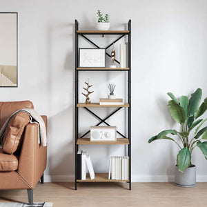 vidaXL Bookcase Artisan Oak 56 x 34 x 171 cm Engineered Wood