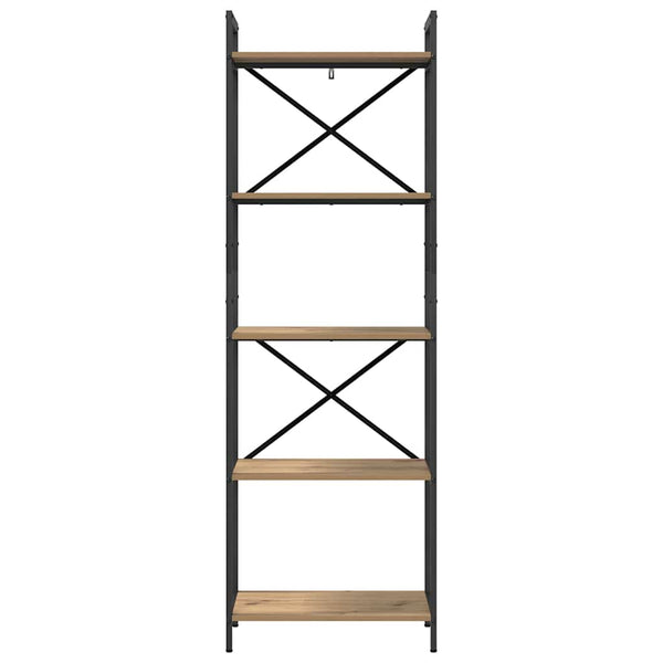 vidaXL Bookcase Artisan Oak 56 x 34 x 171 cm Engineered Wood