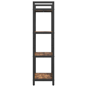 vidaXL Bookshelf Smoked Oak 56 x 34 x 133.5 cm Engineered Wood