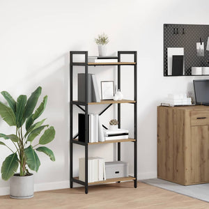 vidaXL Bookcase Artisan Oak 56 x 34 x 133.5 cm Engineered Wood