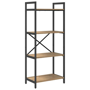vidaXL Bookcase Artisan Oak 56 x 34 x 133.5 cm Engineered Wood