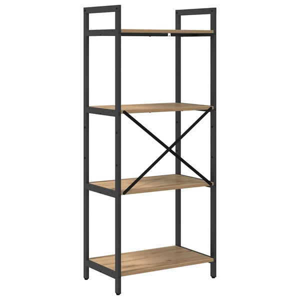vidaXL Bookcase Artisan Oak 56 x 34 x 133.5 cm Engineered Wood