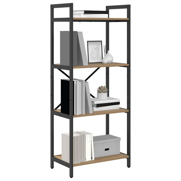vidaXL Bookcase Artisan Oak 56 x 34 x 133.5 cm Engineered Wood